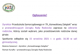 ilustracja do wpisu 
Spotkanie Rady Rodziców