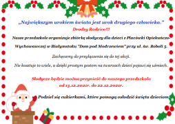 ilustracja do wpisu 
Akcja charytatywna "Świąteczna niespodzianka"