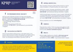 ulotka w języku polskim