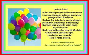 Najlepsze życzenia z okazji Dnia Dziecka