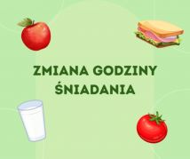 Zmiana godziny śniadania