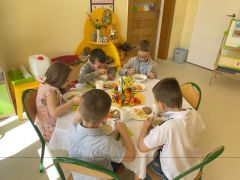 Wielkanocny obiad w Fiołkach